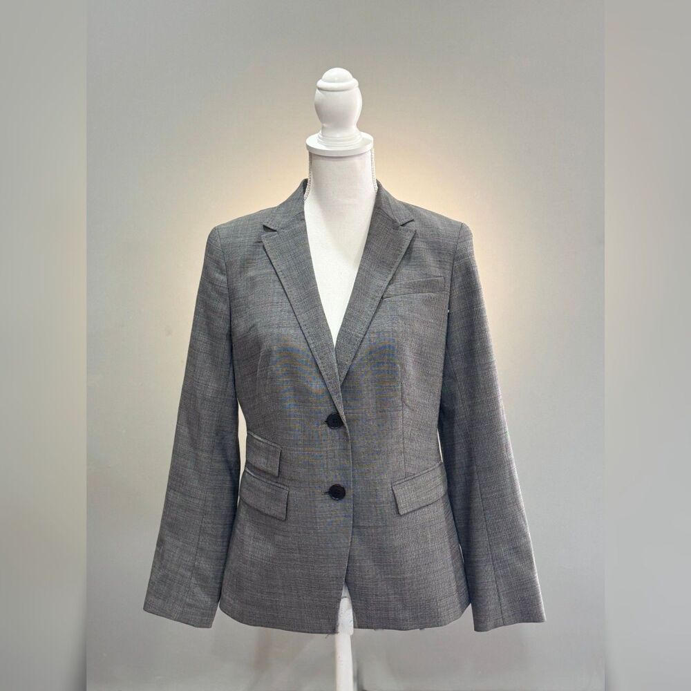 Gray Talbots Wool Blend Blazer Size 8P EUC